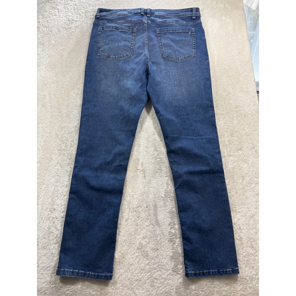 tpj The Perfect Jean Mens Slim Thick Stretch Blue Denim Jeans 36x32 Meas: 36x31